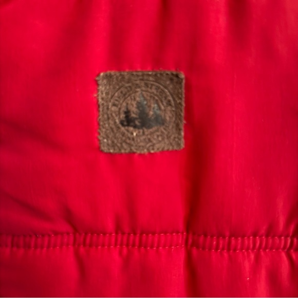 Men’s Field & Stream Red Puffer Vest Insulated Full Zip Fleece Large - Picture 6 of 6